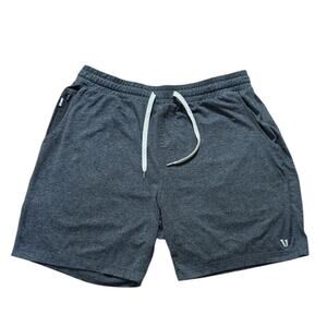 Vuori Ponto Shorts Mens XL Gray Performance Dream Knit V344 7" Inseam